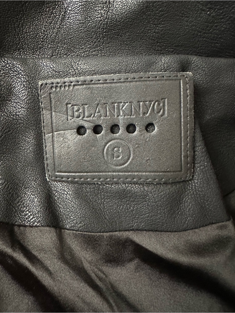 Blank NYC Black Faux Leather Moto Jacket - Picture 4 of 5